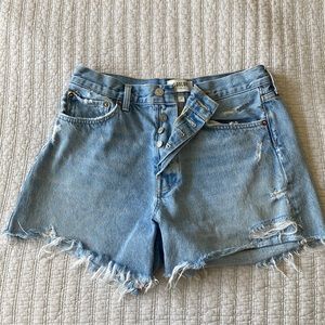 AGOLDE Parker long loose shorts in “swapmeet”